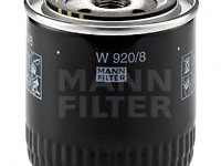 Filtru ulei W 920 8 MANN-FILTER pentru Skoda Felicia Seat Arosa Vw Lupo Vw Polo Seat Cordoba Vw Derby Vw Flight Vw Caddy