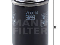 Filtru ulei (W6014 MANN-FILTER) ALFA ROMEO