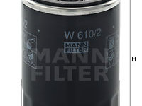 Filtru ulei (W6102 MANN-FILTER) FORD ASIA / OCEANIA,FORD USA,KIA,MAZDA,PROTON,VOLVO