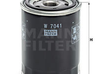 Filtru ulei (W7041 MANN-FILTER) DERWAYS,FORD,INFINITI,NISSAN,SUBARU