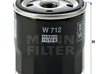 Filtru ulei (W712 MANN-FILTER) AUSTIN,BEDFORD,FORD,FORD AUSTRALIA,INNOCENTI,LDV,LOTUS,MG,MORRIS,OPEL,ROVER,STEYR,VAUXHALL