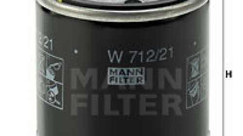 Filtru ulei (W71221 MANN-FILTER) CASE IH,CHER