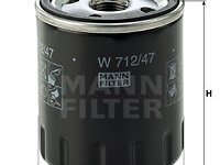 Filtru ulei (W71247 MANN-FILTER) ALPINE,RENAULT