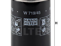 Filtru ulei (W71945 MANN-FILTER) AUDI,GEELY,SEAT,SKODA,VW