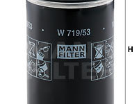 Filtru ulei (W71953 MANN-FILTER) VW