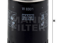 Filtru ulei (W8301 MANN-FILTER) FORD,SEAT,VW