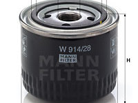 Filtru ulei (W91428 MANN-FILTER) Citroen,FIAT,IVECO,KARSAN,UAZ,YAMAHA MOTORCYCLES