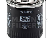 Filtru ulei (W92014 MANN-FILTER) BEDFORD,FORD AUSTRALIA,LDV,NISSAN