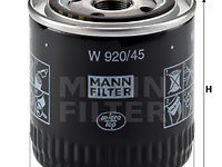 Filtru ulei (W92045 MANN-FILTER) FORD,FORD AUSTRALIA,FORD USA,JEEP,LAND ROVER,MAZDA,MG,ROVER