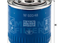 Filtru ulei (W92048 MANN-FILTER) DAIHATSU,FORD AUSTRALIA,NISSAN,RENAULT TRUCKS,VW