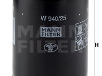 Filtru ulei (W94025 MANN-FILTER) ARO,AUDI,MULTICAR,ROVER,SEAT,VOLVO,VW