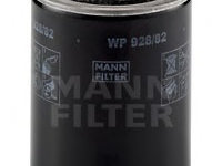 Filtru ulei WP 928 82 MANN-FILTER pentru Nissan Pulsar Nissan Sentra Nissan Sunny Nissan Tsuru Nissan Sabre Nissan Tsubame Nissan Primera Nissan Serena Nissan Mistral Nissan Terrano Nissan Pathfinder Nissan Patrol Nissan Almera Nissan Navara Nissan P