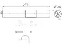 Filtru uscator aer conditionat Audi A4 2008-2016, A5 2007-, A6 2010-, Q5 2008-2017, Volkswagen Tiguan 2007-2016, Tiguan 2016-, 35x237mm, MAHLE AD250000S