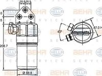 Filtru Uscator Aer Conditionat AUDI ALLROAD 4BH C5 HELLA 8FT 351 197-321