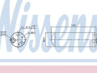 Filtru uscator aer conditionat FIAT DOBLO Cargo (223) (2000 - 2016) NISSENS 95323
