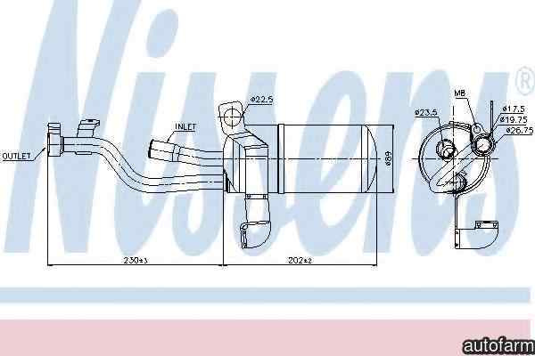 Filtru Uscator Aer Conditionat FORD C-MAX (DM2) NISSENS 95449