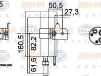 Filtru Uscator Aer Conditionat FORD FIESTA VI HELLA 8FT 351 335-251