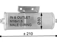 Filtru uscator aer conditionat MAZDA MX-5 Mk II (NB) (1998 - 2005) NRF 33333