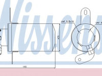 Filtru uscator aer conditionat MERCEDES C-CLASS (W202) (1993 - 2000) NISSENS 95228