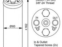 Filtru uscator aer conditionat MITSUBISHI COLT Mk IV (CA_A) (1992 - 1996) NRF 33183