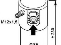 Filtru uscator aer conditionat VOLVO 940 Mk II (944) (1994 - 1998) NRF 33064