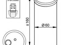 Filtru uscator aer conditionat VW GOLF 3 Cabriolet (1E7) (1993 - 1998) NRF 33114