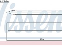 Filtru uscator clima FIAT PANDA 169 NISSENS 95478