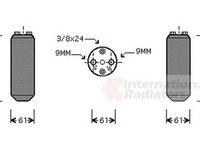 Filtru uscator clima NISSAN MICRA II K11 VAN WEZEL 1300D037