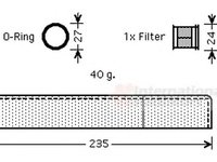 Filtru uscator clima SUZUKI LIANA combi ER VAN WEZEL 5300D349