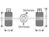 Filtru uscator clima VW LT 28-46 II caroserie 2DA 2DD 2DH AVA VWD314