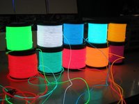 Fir luminos neon flexibil EL Wire, fir electroluminescent, diverse culori si modele