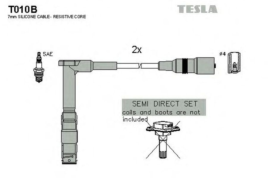 Fise bujii VW LT 28-35 II bus 2DB 2DE 2DK TESLA TES T010B