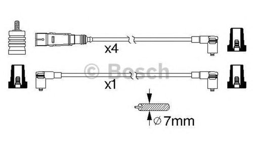 Fise bujii VW POLO caroserie 6NF BOSCH 098635