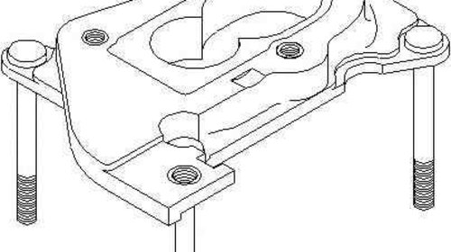 Flansa carburator VW GOLF II 19E 1G1 TOPRAN 1