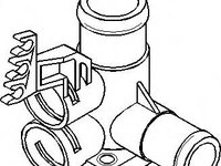 Flansa lichid racire AUDI 90 (8C, B4), AUDI 80 Avant (8C, B4), AUDI 100 limuzina (4A, C4) - TOPRAN 107 326