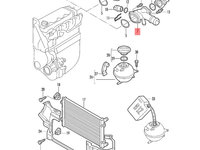 Flansa lichid racire motor 1.9 TDI euro 3 Volkswagen Passat B5.5 2001 2002 2003 2004 OEM 038121133J