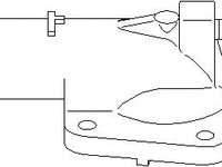 Flansa lichid racire PEUGEOT 306 hatchback (7A, 7C, N3, N5), PEUGEOT 306 limuzina (7B, N3, N5), PEUGEOT 406 limuzina (8B) - TOPRAN 722 784