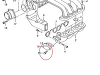 FLANSA METALICA PENTRU EGR - VW , AUDI , SEAT , SKODA .