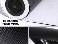 Folie Auto Carbon 3D Texturata 1.27m x 30m Negru