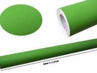 Folie auto carbon 3d texturata verde - colant auto 1.27 / (30M) CF329