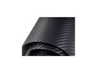 Folie carbon 3D Neagra cu tehnologie de eliminare a bulelor de aer 1mx1.5m Cod: CF-10BL