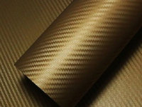Folie colantare auto Carbon 3D - Gold (3m x 1,27m) AVX-T1601
