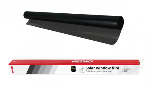 Folie fumurie pentru geamuri Super Dark Black 0.75 x 3m (5%) AVX-AM01657