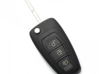 Ford - Carcasa tip cheie briceag cu 3 butoane