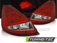 FORD FIESTA MK7 08-12 HB ROSU ALB LED