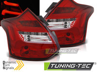 FORD FOCUS 3 11-10.14 HATCHBACK ROSU ALB LED BAR SEQ IND.