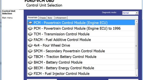 Ford/Mazda/Jaguar interfata diagnoza tester