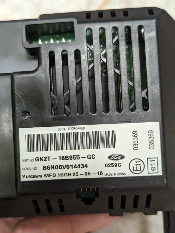 Ford Transit Mk8 COD: GK2T-18B955-GC LCD