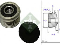 Fulie alternator 535 0216 10 INA pentru Kia Sorento Hyundai Santa Hyundai Grand Hyundai Ix35 Hyundai Tucson Kia Sportage Hyundai I30 Kia Stinger Kia Stonic Kia Ceed Hyundai Kona Kia Optima Hyundai I40 Kia Proceed