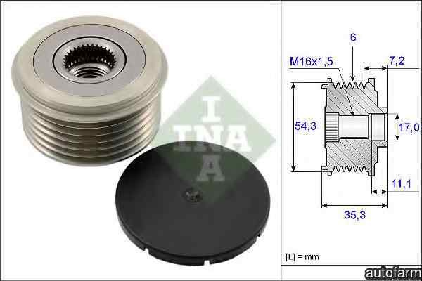 Fulie alternator CITROËN JUMPY platou / sasiu